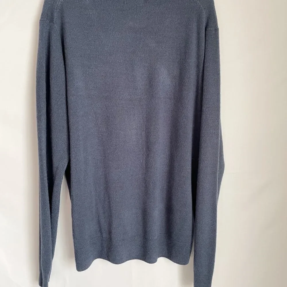 HAGGAR Blue Long Sleeve Pullover Sweater Size L